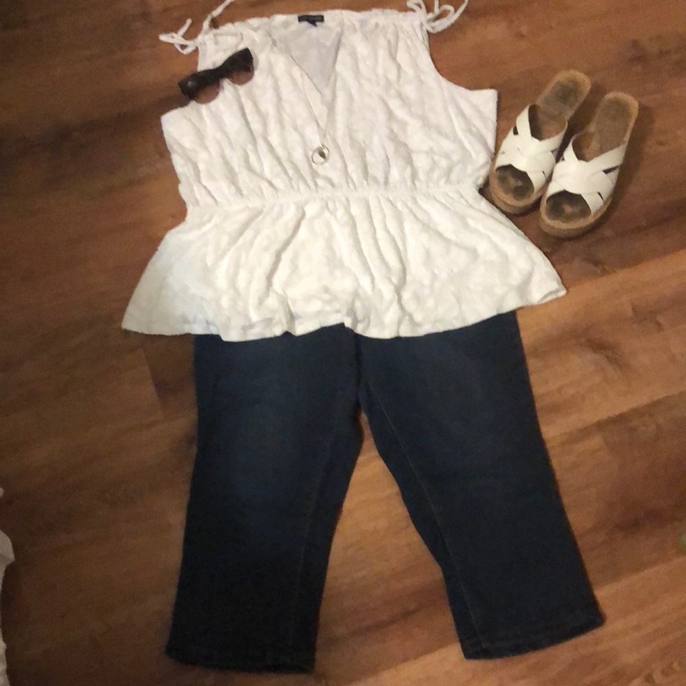 Sleeveless Peplum Top